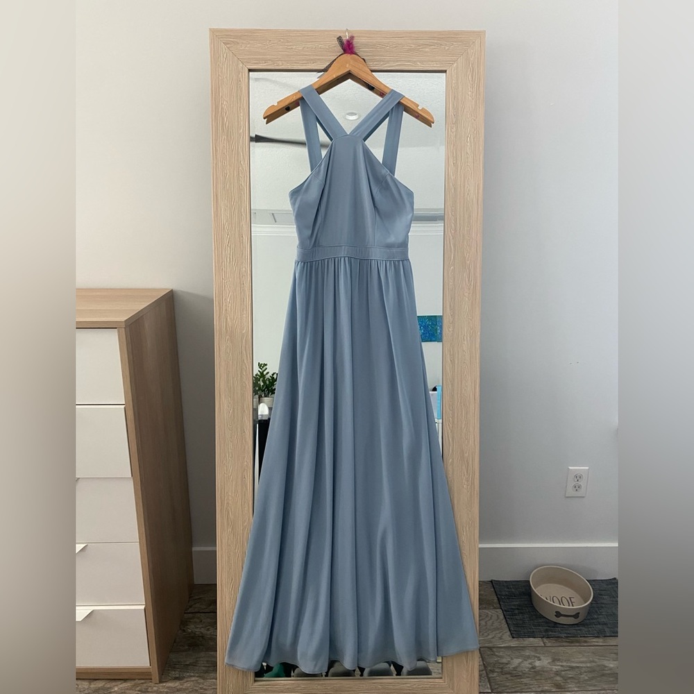 Lulu's Air of Romance Light Blue Maxi Dress